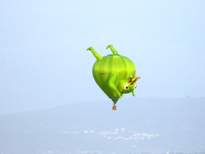 Whimsical frog king balloon
