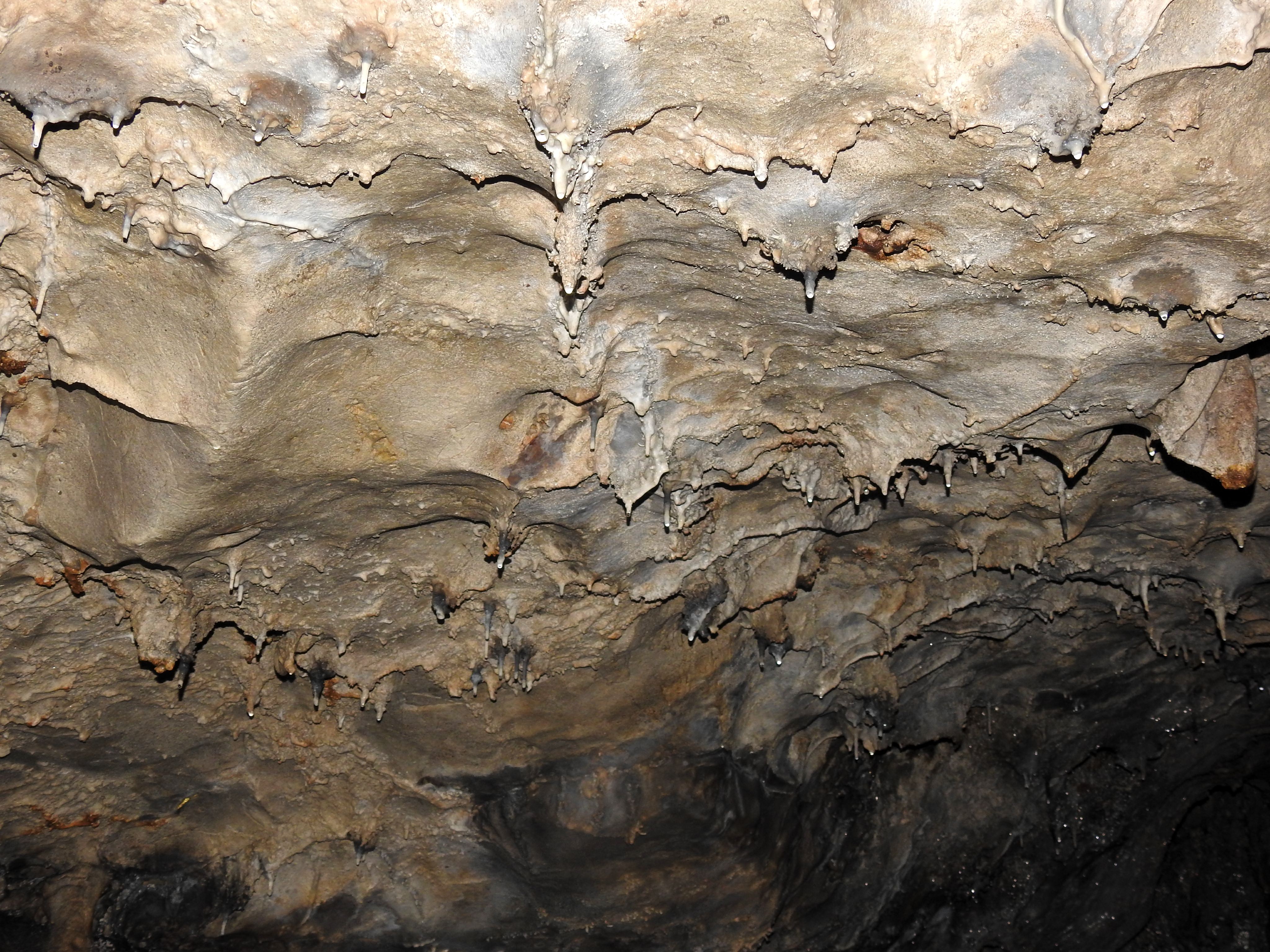 Speleothems inside the cave
