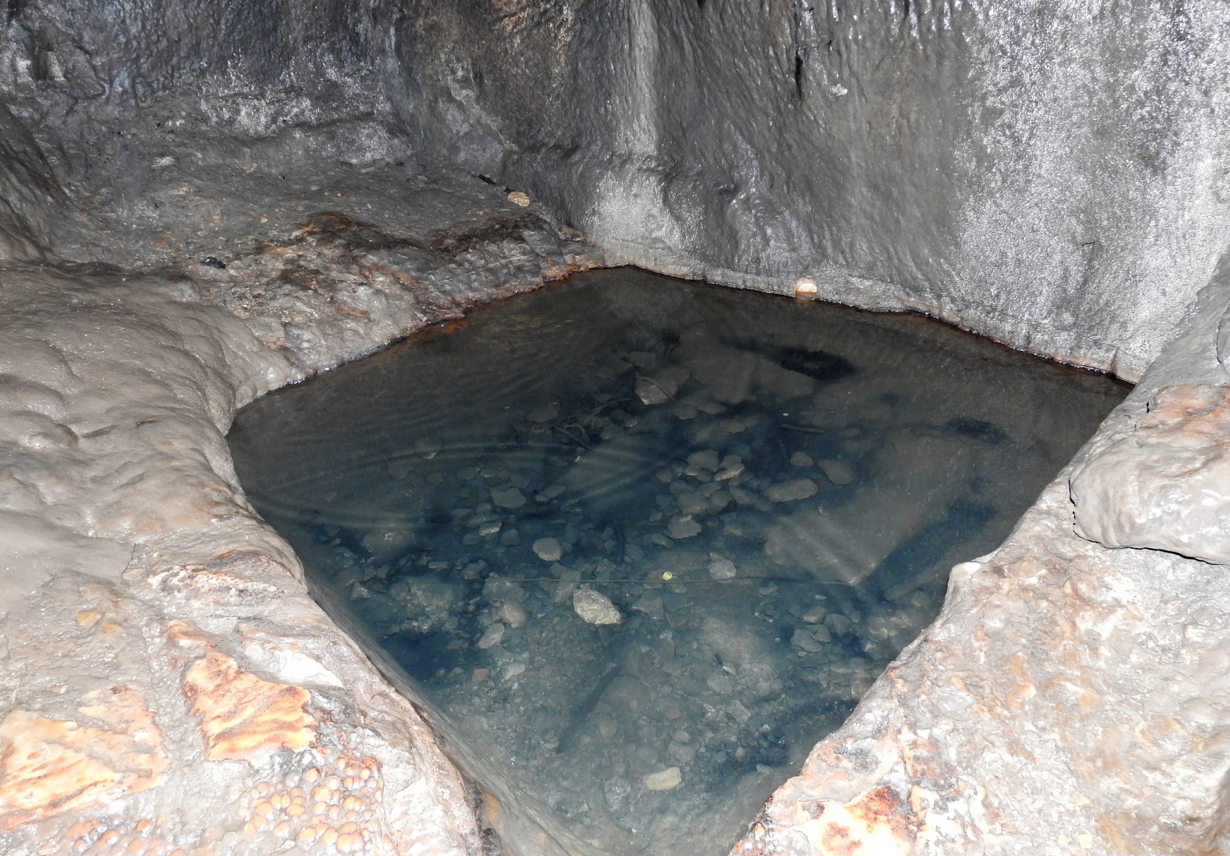 The hewn pool at the end of the trail